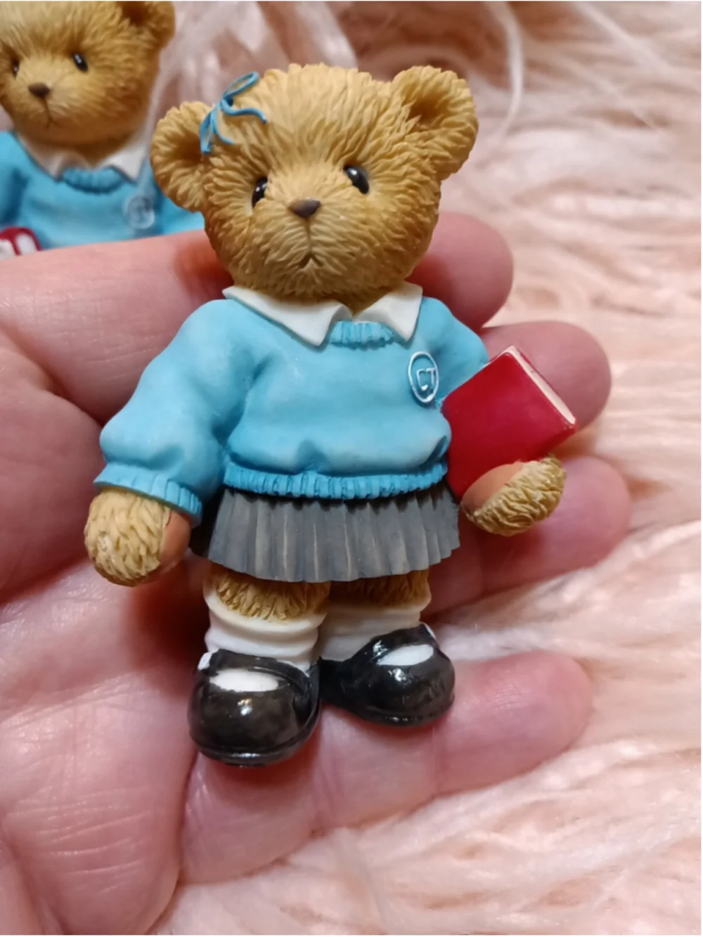 Cherished Teddies School Boy & Girl Learn All There Is To Learn 2003 Rare Set